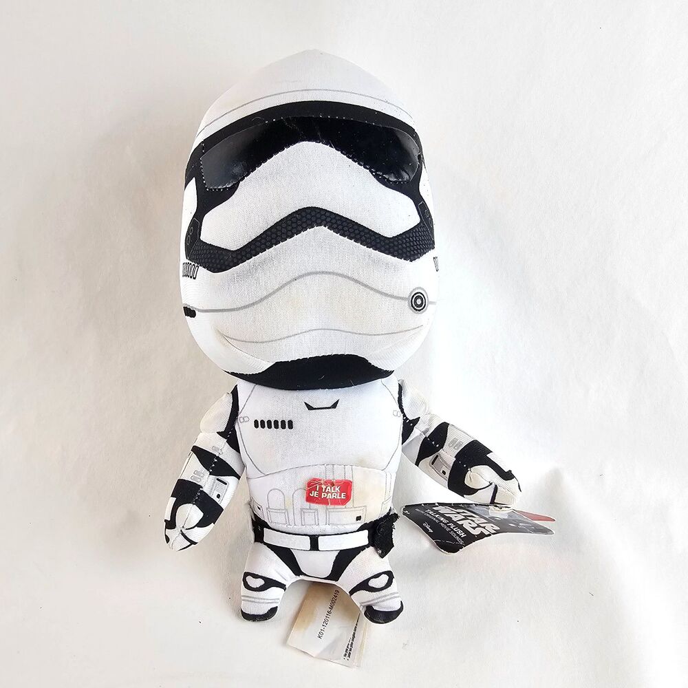 Star Wars Stuffed Plush Toy 9" Talking Medium Storm Trooper Doll New with Tags